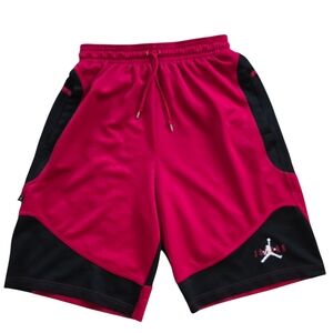 Jordan Medium Red Black Jumpman Basketball Shorts